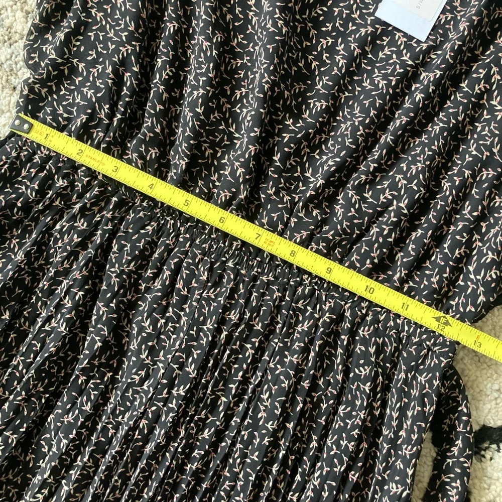 🏇 Baltic Born Prim Pleated Floral Black Midi Dress - Picture 9 of 15